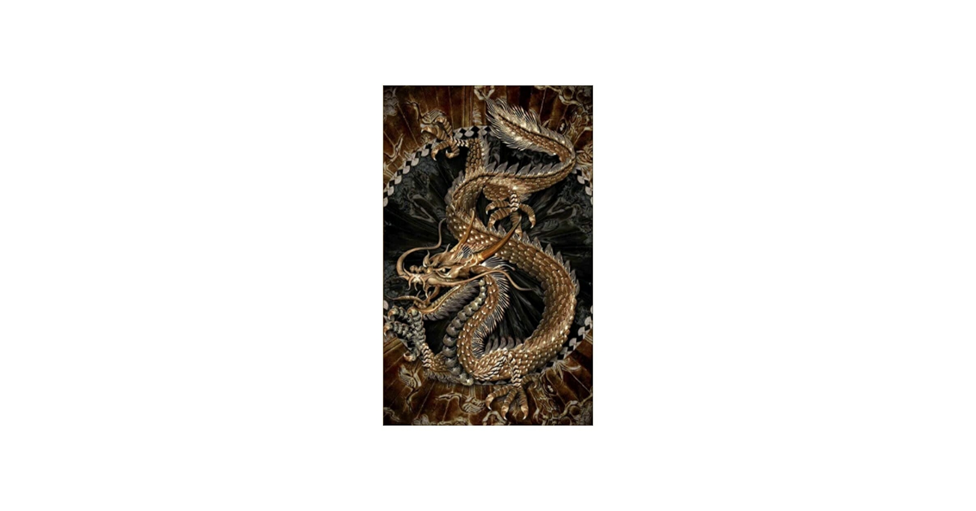 Amazon.co.jp: [AiO JAPAN] 風水 ポスター 龍 ドラゴン 竜 絵